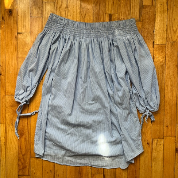 Off the shoulder striped dress small - Picture 4 of 6